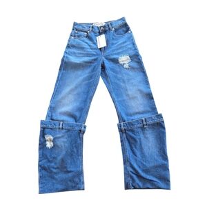 JW Anderson Blue Denim Bucket Jeans Light Wash Size 28